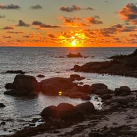 Sunset from site